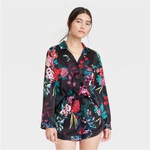 Sink Pajamas Set in Black Floral!
